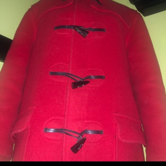 VINTAGE BURBERRY 100% WOOL TOGGLE COAT #Duffle #Wool #BURBERRY #Novacheck - Picture 2 of 8